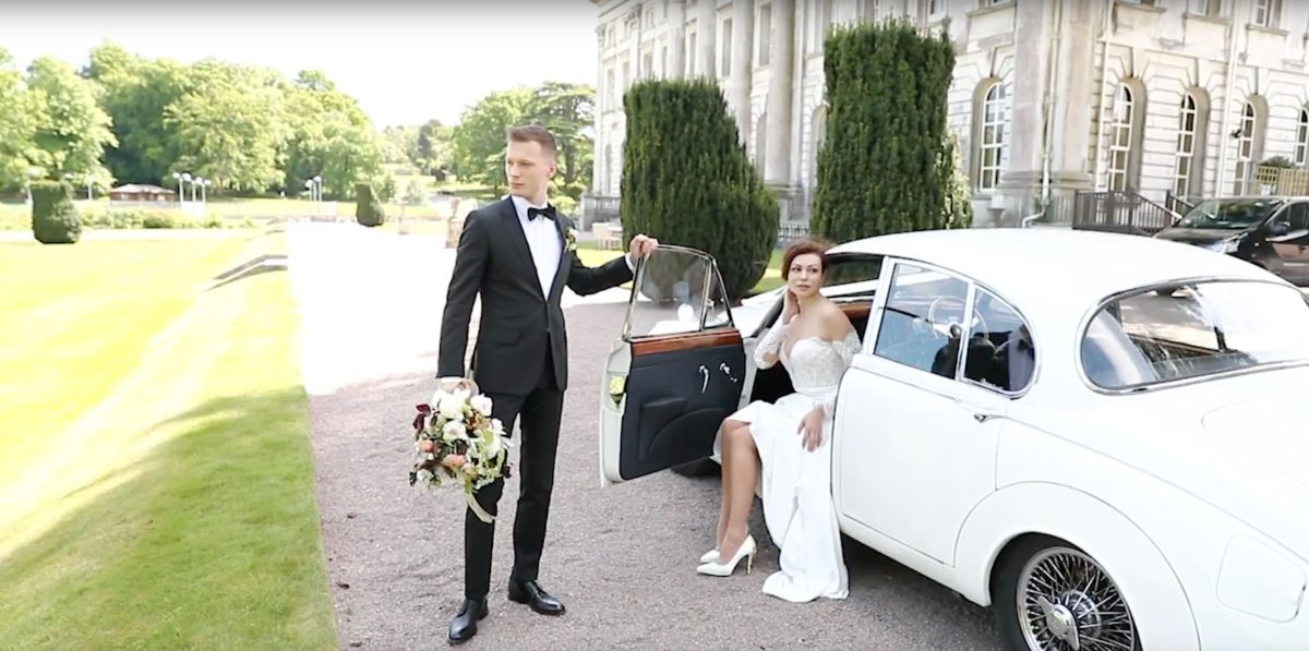 Gold wedding Cars